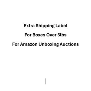 Extra 5lb Shipping Label